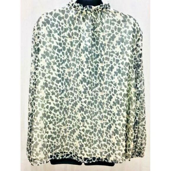 AVA & VIV Top Plus 2X Gray Animal Tunic Women New - Picture 3 of 5